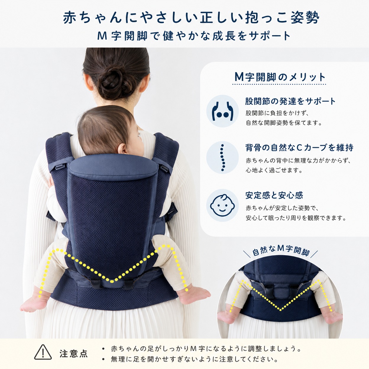 人間工学に基づいたM字姿勢の解説
